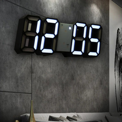 Table 3D LED Digital Alarm Clock Wall Clock Time/Date/Temperature for Home Kitchen Offices Clock Decoration Garden Clocks Beauty World Shop