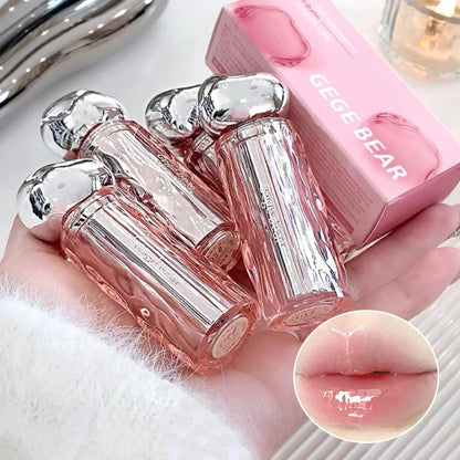 Crystal translucent lip glaze moisturizing water is not easy to fade natural color mouth red lip glaze Beauty Trend Shop