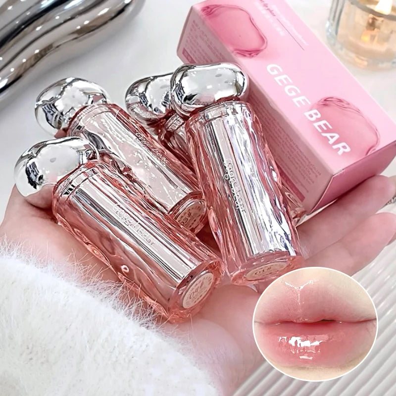 Crystal translucent lip glaze moisturizing water is not easy to fade natural color mouth red lip glaze Beauty World Shop