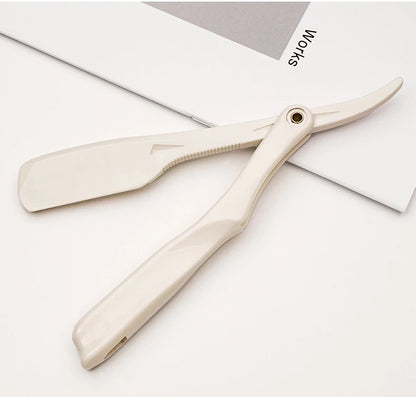 Professional Manual Shaver Straight Edge Plastic Barber Razor Folding Shaving Beard Cutter Straight Razor Wholesale Beauty World Shop