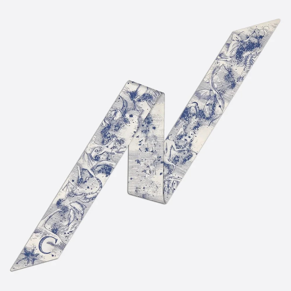 26 Letters Tarot Constellation Bag Scarf Twill Silk Scarves Women New Neckerchief Hair Headbands Beauty World Shop