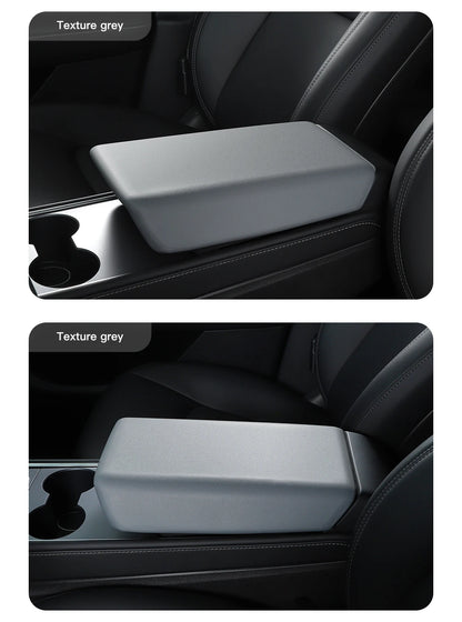 YZ For Tesla Model 3 Y Highland Juniper Car Center Console Armrest Pad Soft Case Central Armrest Box Cover 2026 Auto Accessories Beauty World Shop