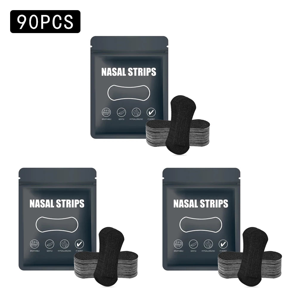 Anti Snoring Nose Strips for Breathing Correction Physical Expansion Breathable Nasal Patch Better Sleep Anti-Snoring Nasal Stri Beauty World Shop