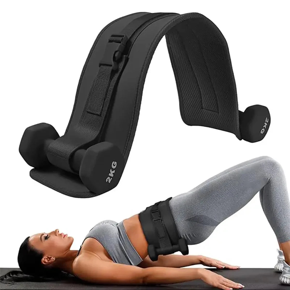 Adjustable Weighted Waist Belt, for Home Workouts, Dumbbell Training & Hip Shaping, Home Gym Fitness Equipment Beauty World Shop