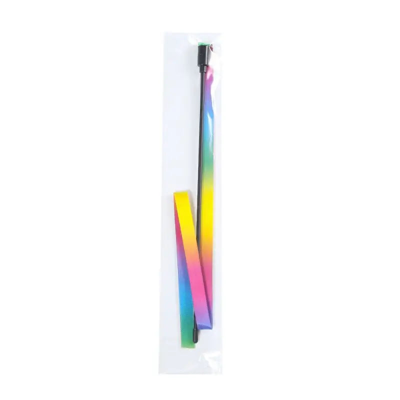 Pet Cat Toys Cute Funny Rainbow Strips Stick Cat Teaser Wand  Pet Toys for Cats Interactive Toys Cat Supplies Pet Products Beauty World Shop