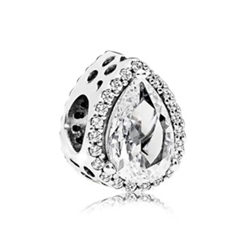 2025 New S925 Silver Spring Ball Bear Cross Pendant Suitable for Original Bracelets DIY Accessories Women's Charm Jewelry Gifts Beauty World Shop