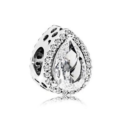 2025 New S925 Silver Spring Ball Bear Cross Pendant Suitable for Original Bracelets DIY Accessories Women's Charm Jewelry Gifts Beauty World Shop