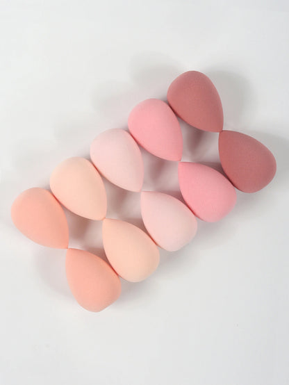 10 件 Mini Makeup Sponge Powder Puff Beauty Sponge for Makeup Concealer Liquid Foundation Face Cosmetic Puff Make up Sponge Beauty World Shop