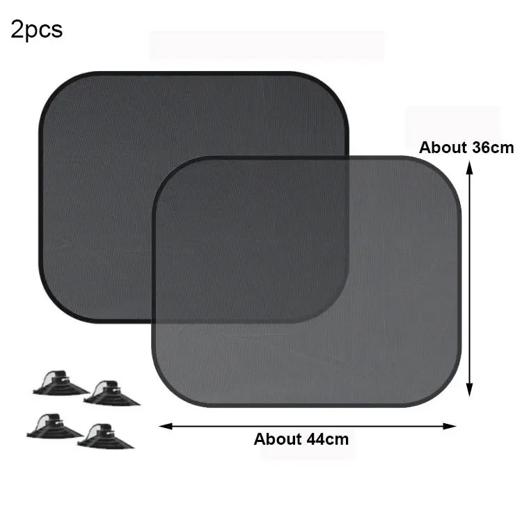 SEAMETAL Car Sun Shade Side Window Curtain Front Rear Window Sunshade Summer UV Blocking Suction Cup Car Sun Protection Curtains Beauty World Shop