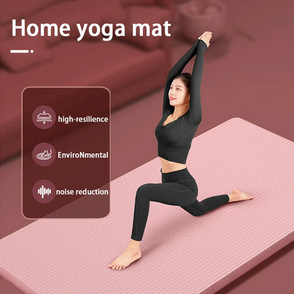 8mm NBR yoga mat anti slip thickened style for beginners, home yoga mat for sports, dance, fitness floor mat equipment Beauty World Shop