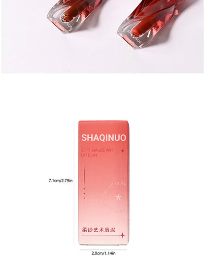 Artistic Soft Mist Mousse Lip Glaze Velvet Matte Lipstick Holding Makeup Not Easy to Sticky Cosmetics Lipstick Beauty Trend Shop