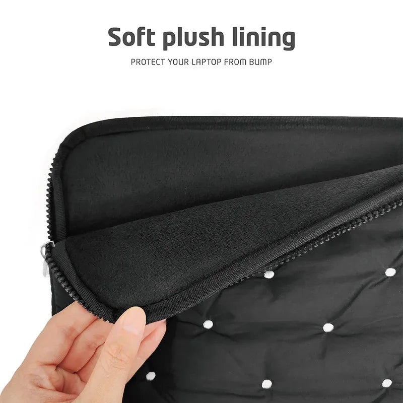 Laptop bag for macbook air 13 case 13-14 Inch puffy notebook pouch 15-16Inch Cute laptop sleeve 9-11 Inch Tablet Sleeve girl bag Beauty World Shop