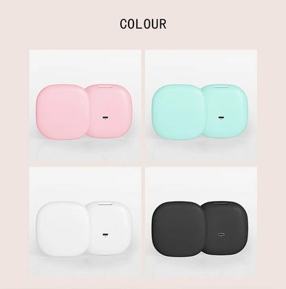 Mini Compact Foldable Pocket Hand Led Makeup Mirror With Led Light 5x/10x Magnification Rechargeable And Small Beauty World Shop