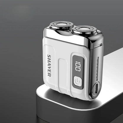 Mini Electric Smart Shaver Household Car Shaver Digital Display Dual Blade Rechargeable Shaver Powerful Beard Trimmer Tool Beauty World Shop