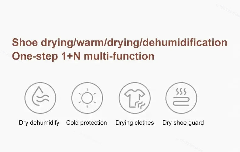 220V Electric Shoe Dryer, Portable Shoe & Boot Drying Machine with Sterilization Deodorization, Heated Foot Protector for Gloves Beauty World Shop
