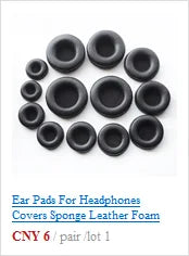 Oval Ear Pads For Headphones Covers Sponge Leather Foam Cushion 60*70 60*80 65*85 70*90 75*95 80*100 85*100 85*105 90*105 90*110