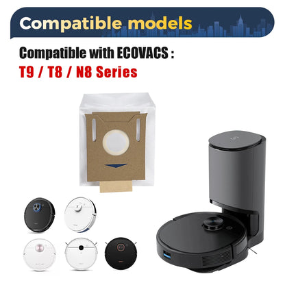 Accessories For ECOVACS Deebot T8 AIVI N8 Pro AIVI N9 N10 N10 Plus Side Brush,Main Brush,  Filter, Dust Bag,Hepa Filter Beauty World Shop