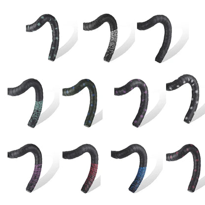 2Pcs Anti-Slip Handlebar Tape PU Road Bike Shock Absorption Handle Bar Tape With Bar End Plugs For Bicycle Racket Cycling Tools Beauty World Shop