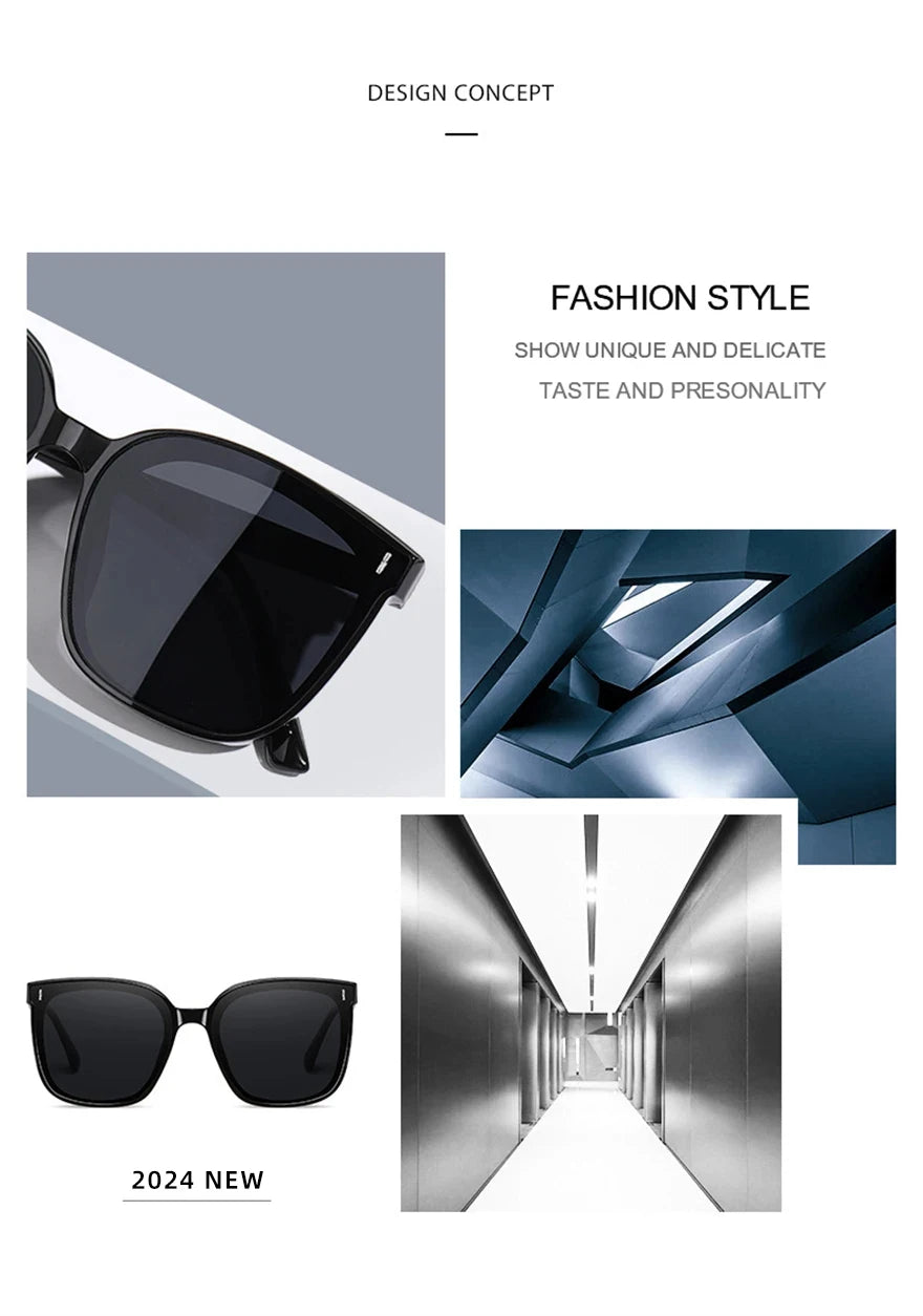 SZTZX New Trend Sunglasses For Women And Men Simple Design Decorative Glasses Car Driving Eyewear Unisex Sun Glasses UV400 Beauty World Shop