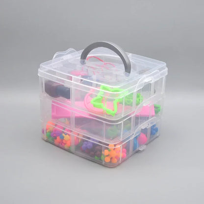 5 pcs Transparent Lockable Box Small Object Storage Box Fishing Gear Accessories Box Plastic Material Beauty Trend Shop