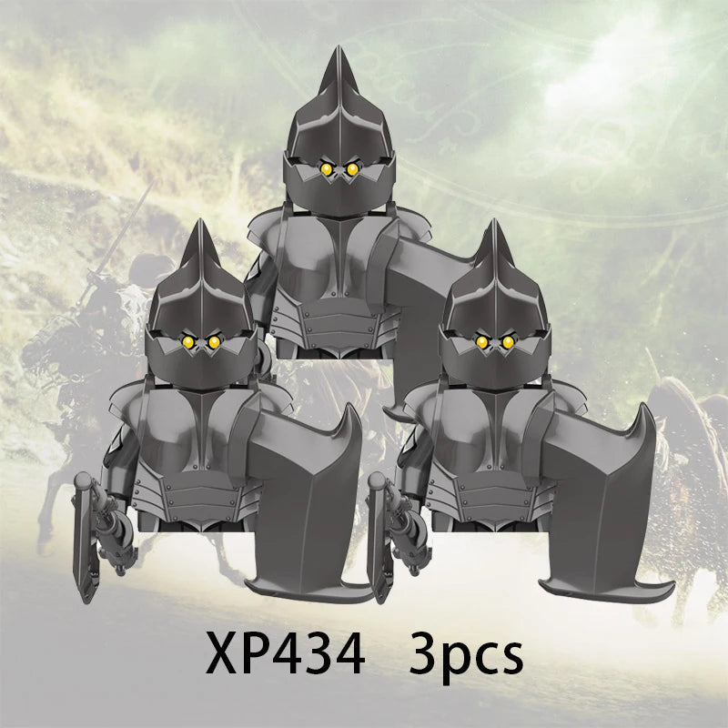 3pcs Lord Rings Elves Orcs Army Dwarf Rohan Mini Action Toy Figures Building Blocks Assembly Toys for Kids Birthday Gift Beauty World Shop