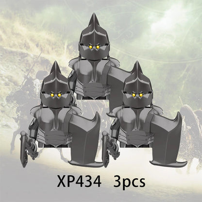 3pcs Lord Rings Elves Orcs Army Dwarf Rohan Mini Action Toy Figures Building Blocks Assembly Toys for Kids Birthday Gift Beauty World Shop