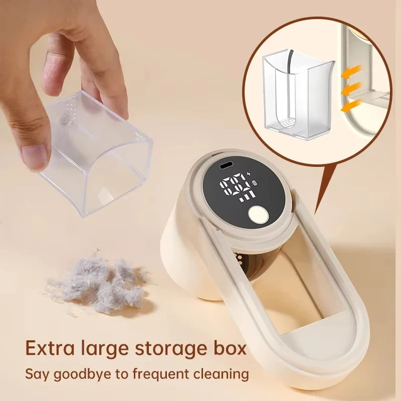 Lint Remover for Clothing Portable Electric Fuzz Pellet Remover LED Display Rechargeable for Clothes Fabric Shaver Fluff Remover Beauty World Shop