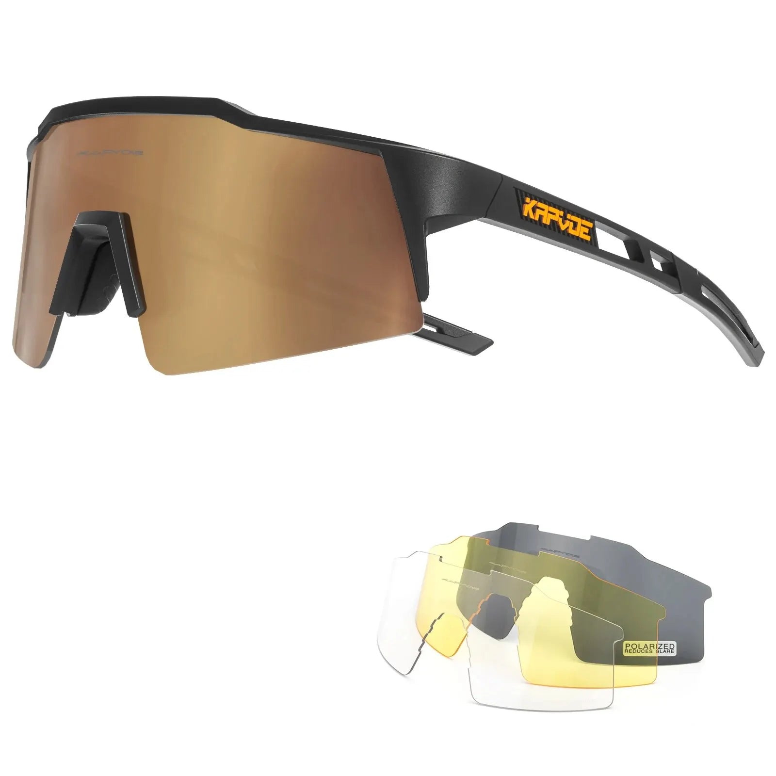 Kapvoe Cycling Glasses Polarized MTB Road Bike Glasses UV400 Protection Sunglasses Ultra Light Sport Eyewear Equipment Beauty World Shop