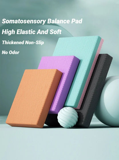Balance Pad Non-Slip Foam Mat Ankles Knee Cushion For Core And Strength Stability Training Yoga Fitness Thickened High Rebound Beauty World Shop