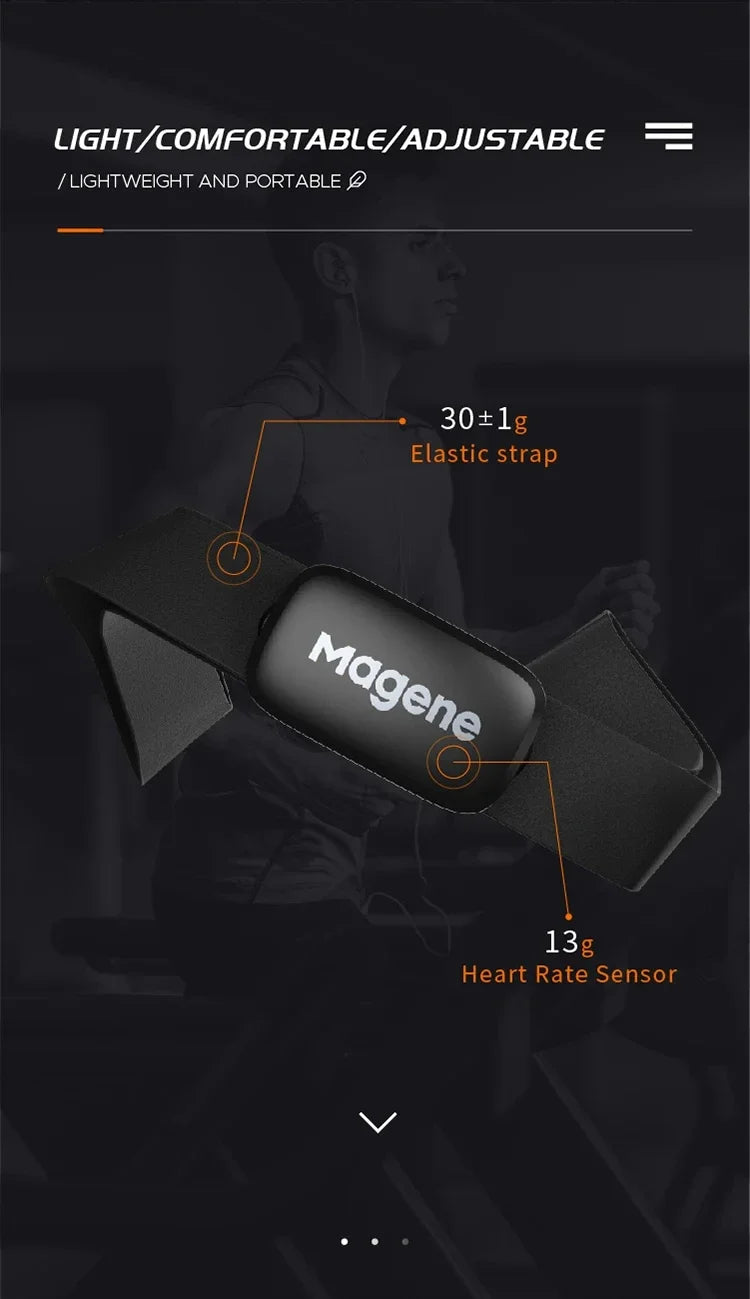 Magene H303 H64 Heart Rate Monitor Mover Sensor Dual ANT Bluetooth With Chest Strap Cycling Computer Bike Wahoo Garmin Sports Beauty World Shop