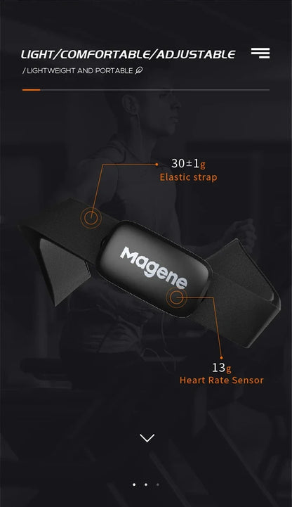 Magene H303 H64 Heart Rate Monitor Mover Sensor Dual ANT Bluetooth With Chest Strap Cycling Computer Bike Wahoo Garmin Sports Beauty World Shop