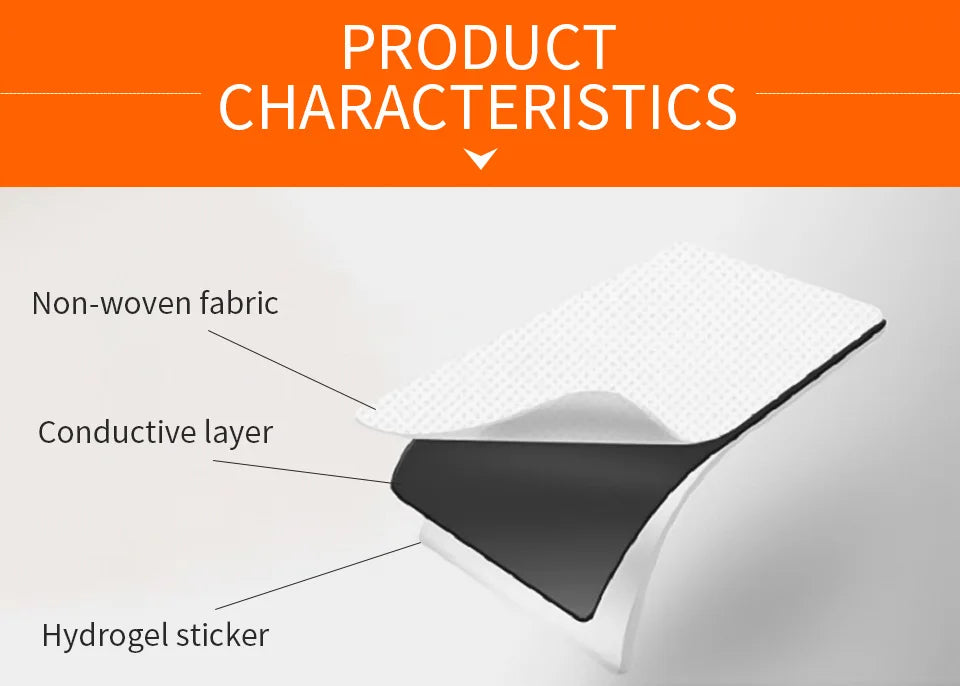 30/50/100pcs Electrode Pads Low Frequency Massager EMS Tens Machine Digital Massager Tools Beauty World Shop