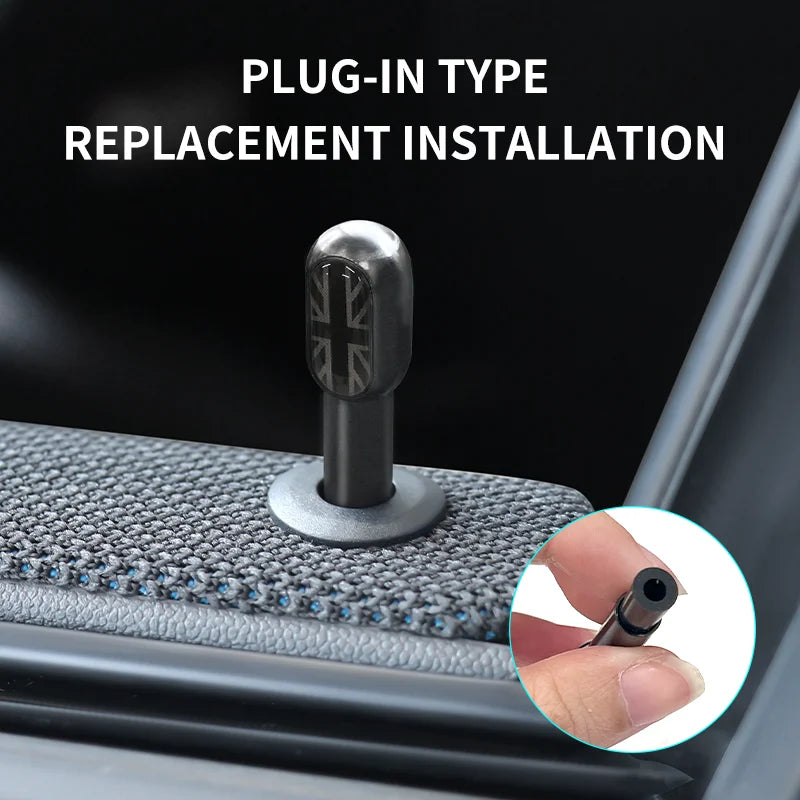 Car Door Pin Decorative For BMW Mini Cooper S F56 F55 F54 F60 R56 R60 F65 U25 Clubman Countryman Metal Car Interior Accessories Beauty World Shop