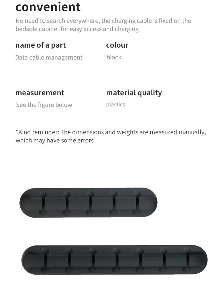 5/7-hole Data Cable Organizer, Desktop Charging Cable Storage Protector, Mouse Cable, Headphone Winding Device, Fixing Clipp Beauty World Shop