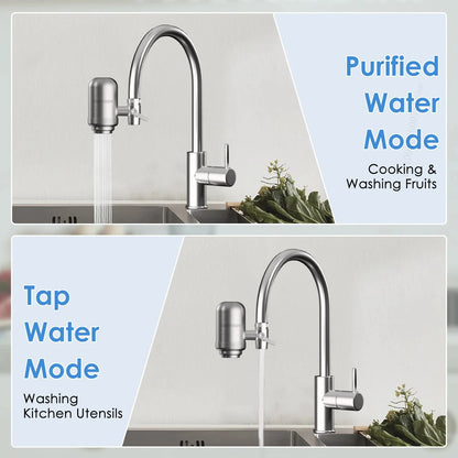 HOMEFISH Stainless Steel Faucet Tap Water Filter Purifier System, NSF Certified Reduces Lead, Chlorine & Bad Taste Kitchen Beauty World Shop
