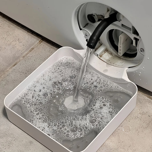 1 Washing Machine Drain Water Collection Tray, No Overflow, Lint Filter and Foreign Object Collection Drip Tray, Clean Laundry Room Water Collection Box Beauty World Shop