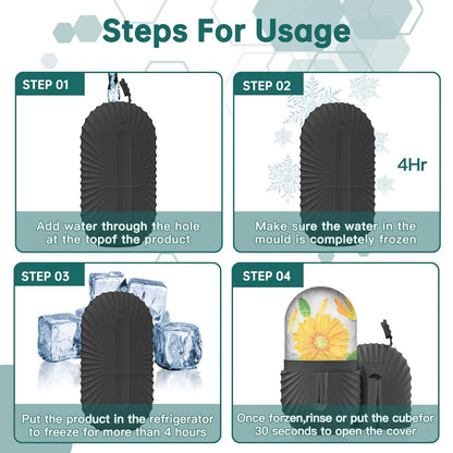 1/2/3pcs Ice Face Roller Facial Skincare Ice Roller Set,Facial Roller GuaSha FaceTool Set,Face Massage Roller Lifting Contouring Beauty World Shop