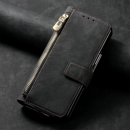 2 in 1 Magnetic Zipper Cards Solt Wallet Leather Case For Samsung Galaxy Z Fold 8 ultra 7 6 5  Wireless Charging Bag Purse Cover Beauty World Shop