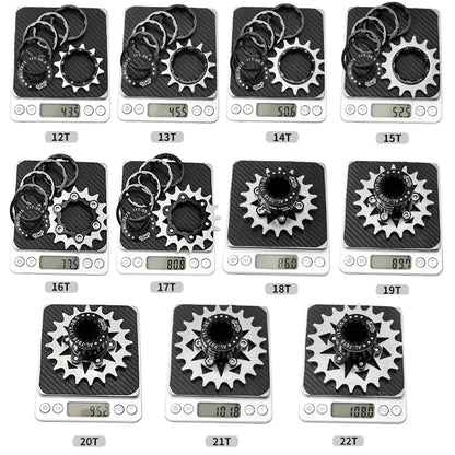 MUQZI Single Speed Cassette Cog 12T 13T 14T 15T 16T 17T 18T 19T 20T 21T 22T Bike Cassette Conversion Kit Beauty World Shop