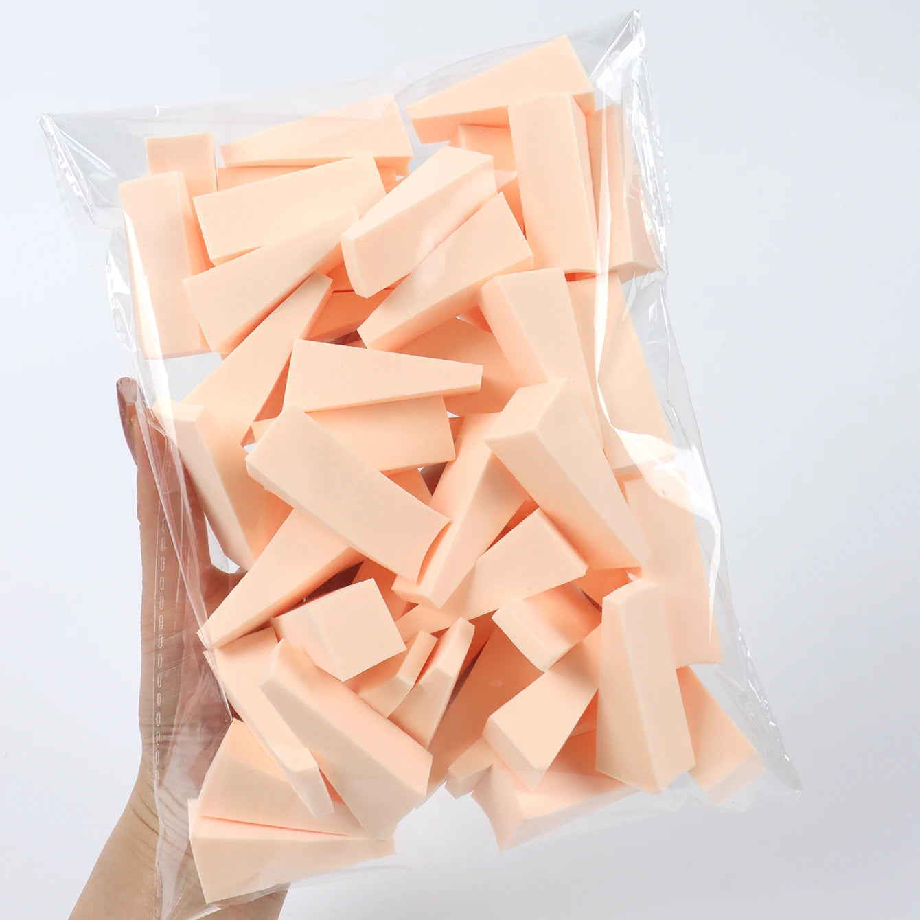 50 Pieces of Random Color Facial Curve Mixed Makeup Sponge, Latex-Free, Small Wedge-Shaped Smooth Application Beauty Sponge Applicator Beauty World Shop