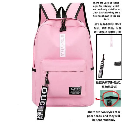 Fashion trend backpack backpack for men and women junior high school high school student bag large capacity korean version of th Beauty World Shop