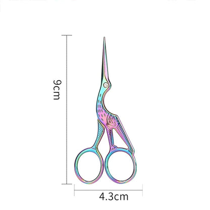 Mr.paper Antique Stork Sewing Art Scissors Made Stainless Steel Suitable for Daily Cutting Embroidery Sewing Craft Art Works Beauty World Shop