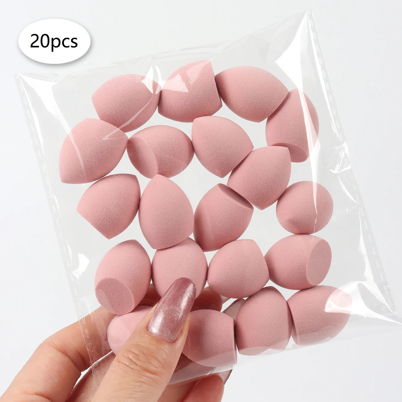 20 件装 Mini Finger Puff Beauty Cosmetic Foundation Cosmetic Sponge Makeup Blender Suitable for Cream & Powder Concealer Beauty World Shop