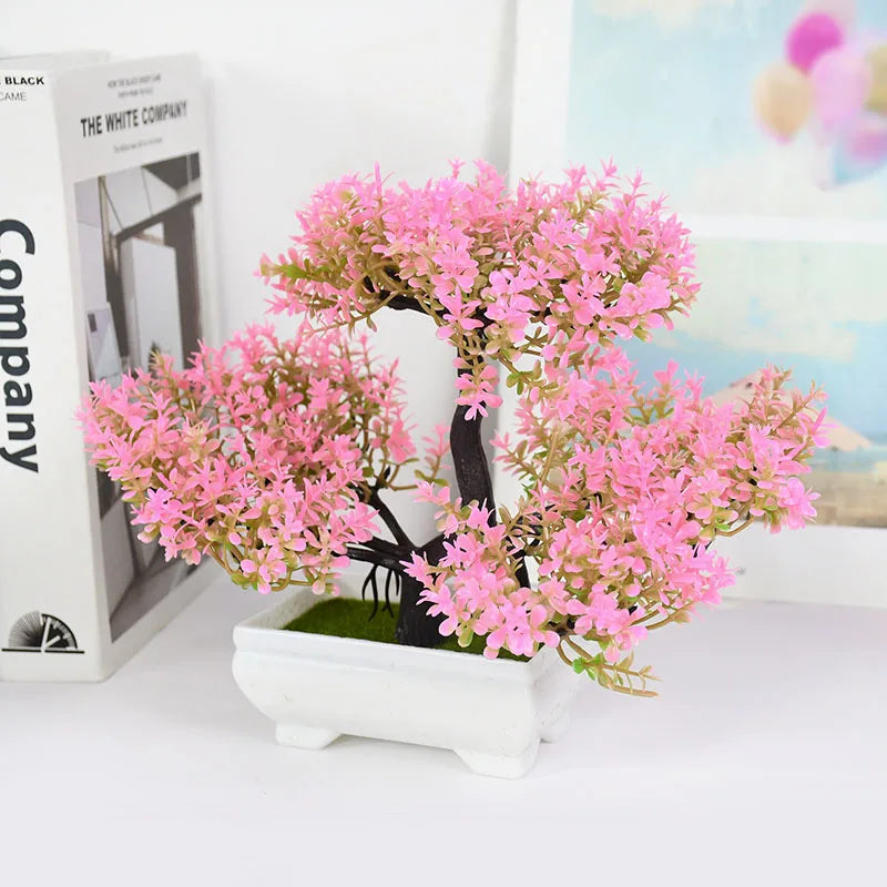 Artificial Plants Bonsai Small Tree Pot Fake Plant Flowers Potted Ornaments For Home Room Table Decoration Hotel Garden Decor Beauty World Shop