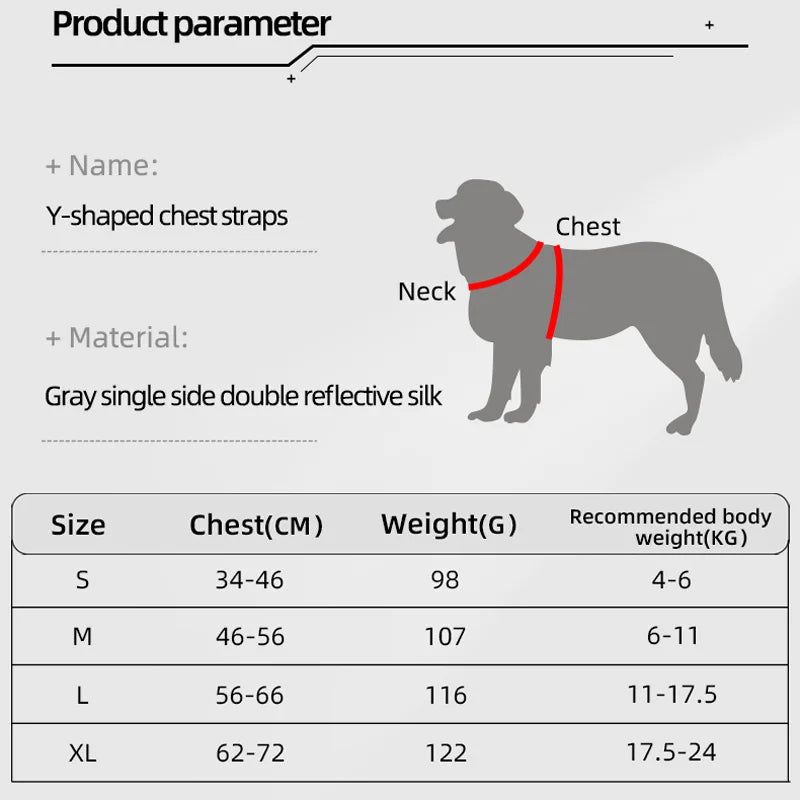 Pet Dog Harness for Small Medium Big Dogs Cats Hiking Puppy Adjustable Reflective Chest Strap French Bulldog Pug Teddy Supplies
