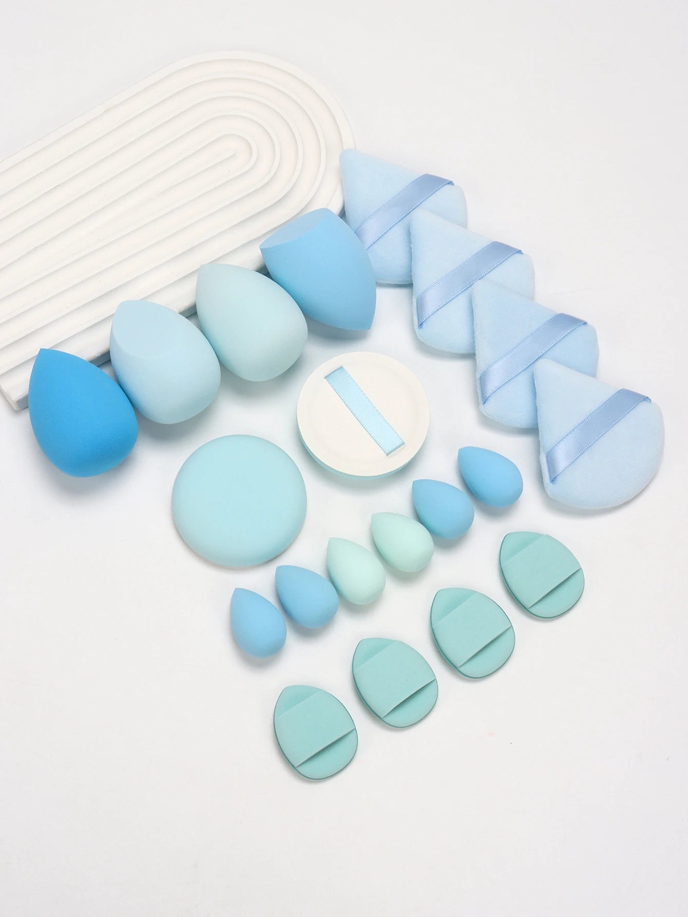 20 Pcs Pink Makeup Sponge and Makeup Puff Set Suitable for Face Cream and Powder Concealer Powder Makeup Machine Beauty World Shop