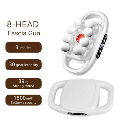 42-Heads Fascia Gun High-Frequency Vibration Body Massage Gun Back and Waist Massager Neck Shoulder Massager Muscle masajeador Beauty World Shop