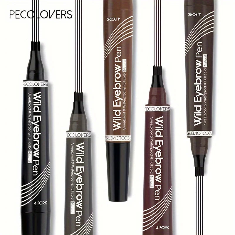 6 Colors 1pc Eyebrow Pen Waterproof 4 Split Tip Eyebrows Pen Eyebrow Tattoo Pen Waterproof Liquid Black Eyebrow Makeup Pencil Beauty World Shop