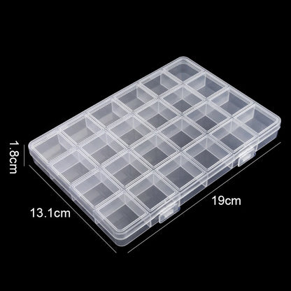 Transparent Storage Container Jewelry Box Clear Plastic Organizer Box Empty Earring Storage Organizer Display Case for Beads Beauty World Shop