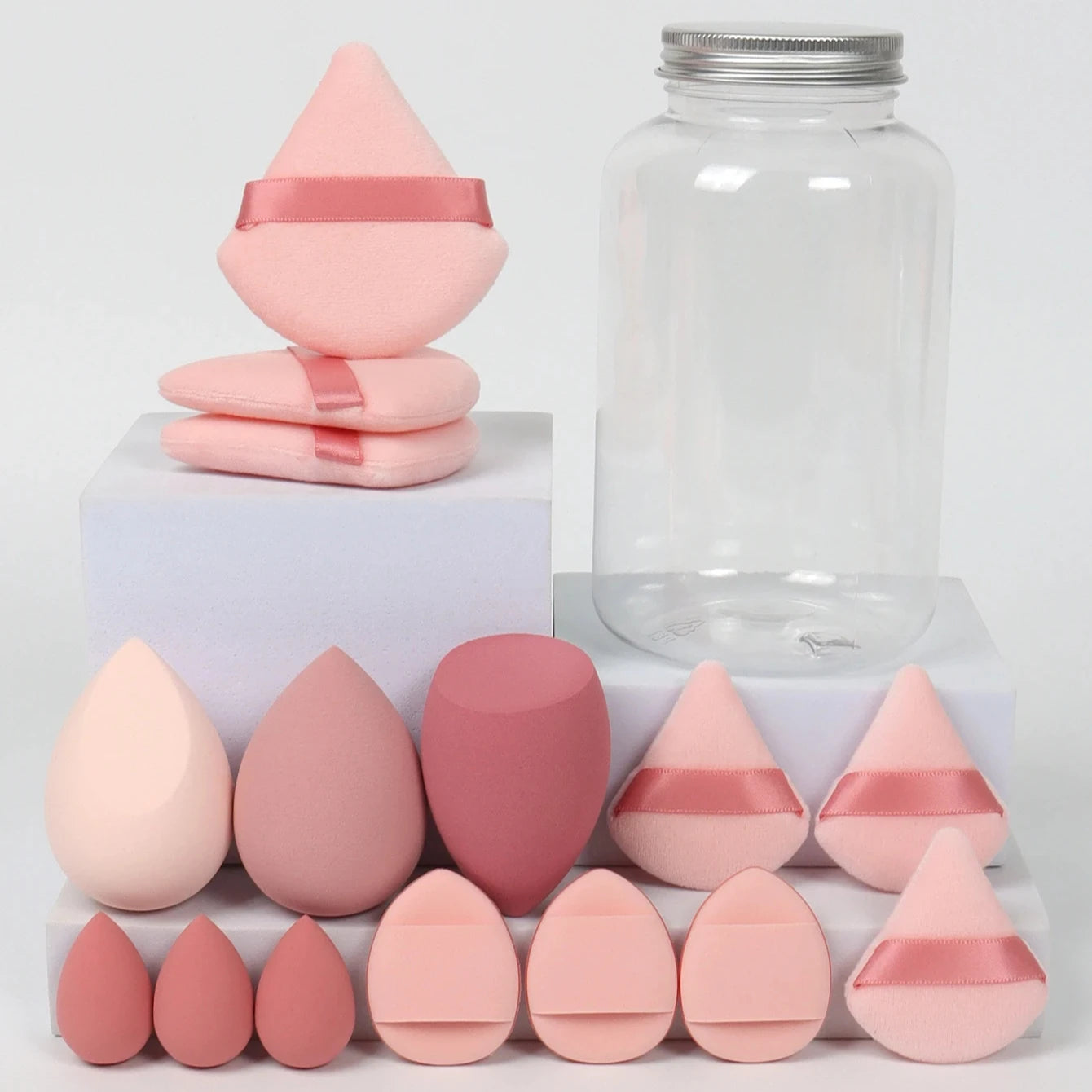 12/15Pcs Makeup Sponge Cosmetic Puff Foundation Sponges Blender Beauty Egg Powder Puffs Women Make Up Accessories Makeup Tools Beauty World Shop